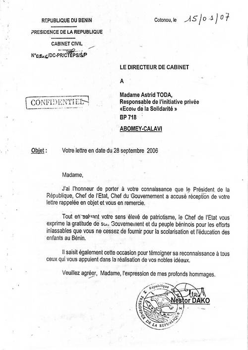 Präsident Benin